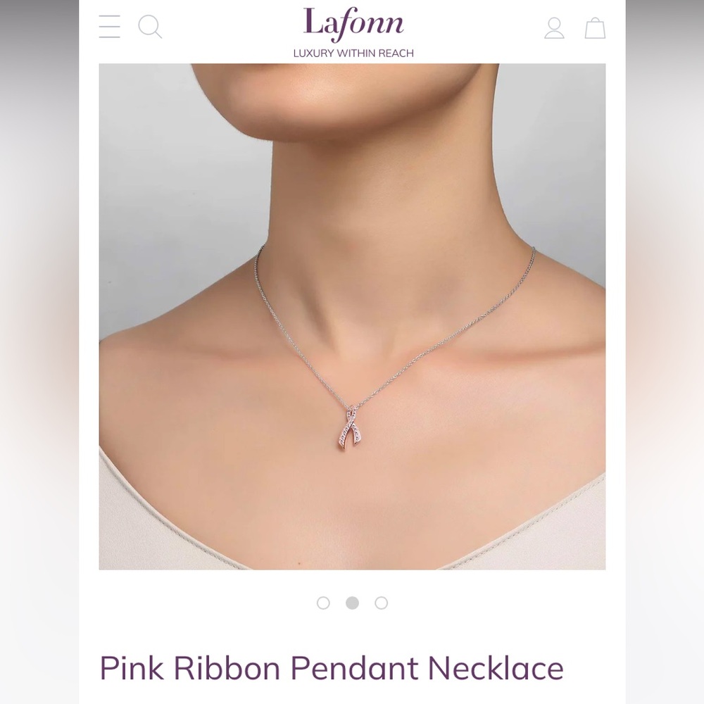 Cancer Awareness Ribbon Pendant - Picture 4 of 6